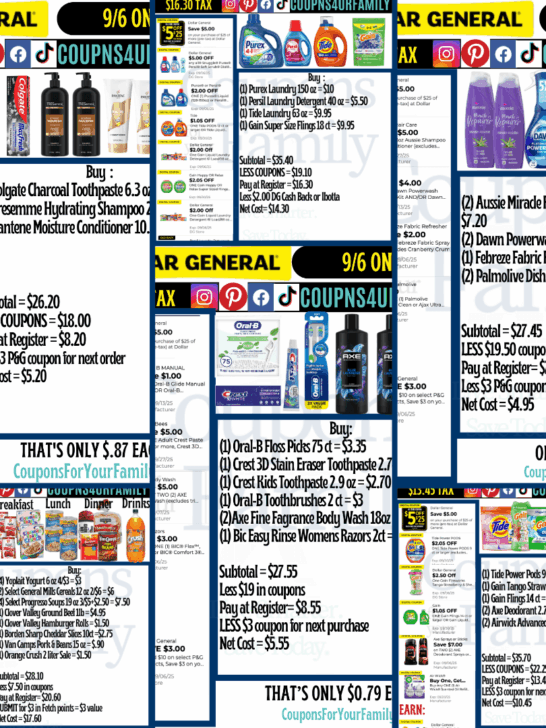 Dollar General Coupon Scenarios 9_6_25