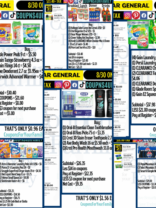 Dollar General Coupons 8_30_25