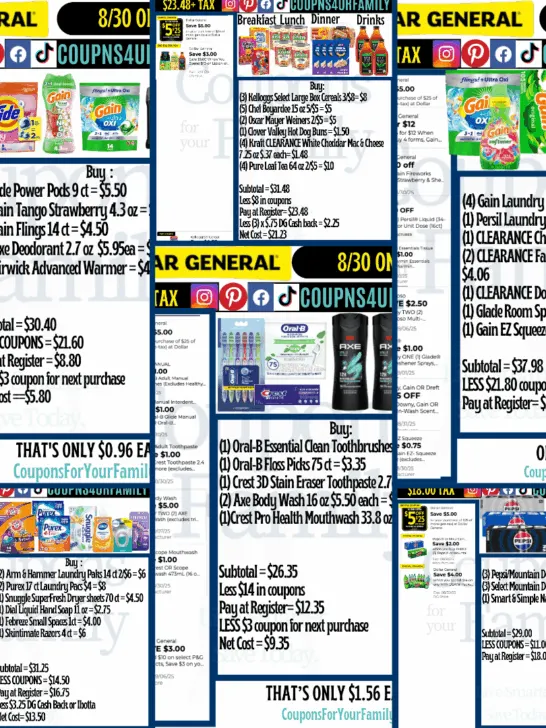 Dollar General Coupons 8_30_25