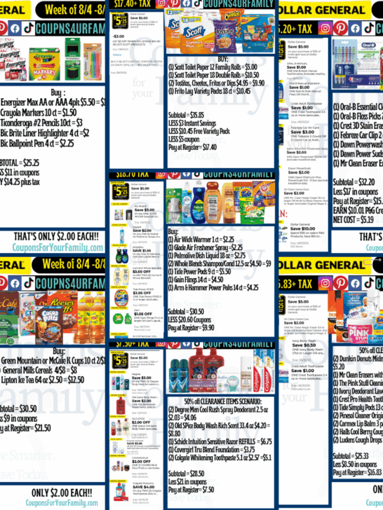 Dollar General coupon scenarios
