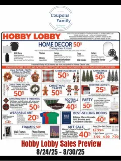 Hobby Lobby Ad This week 8_24_25