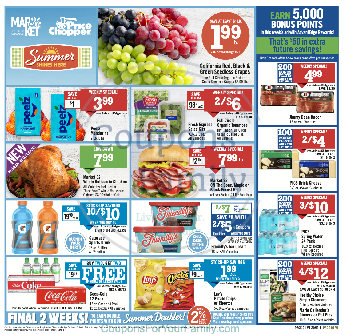 Price Chopper Ad this week 8_17_25 pg 1
