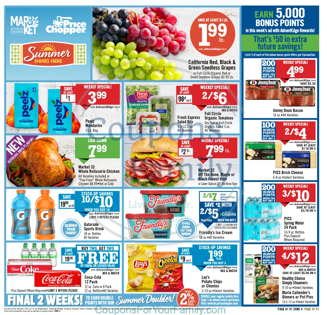 Price Chopper Ad this week 8_17_25 pg 1