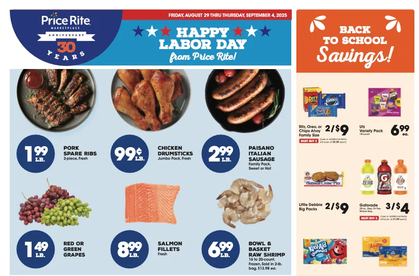 Price Rite Ad this week 8_29_25 pg 1
