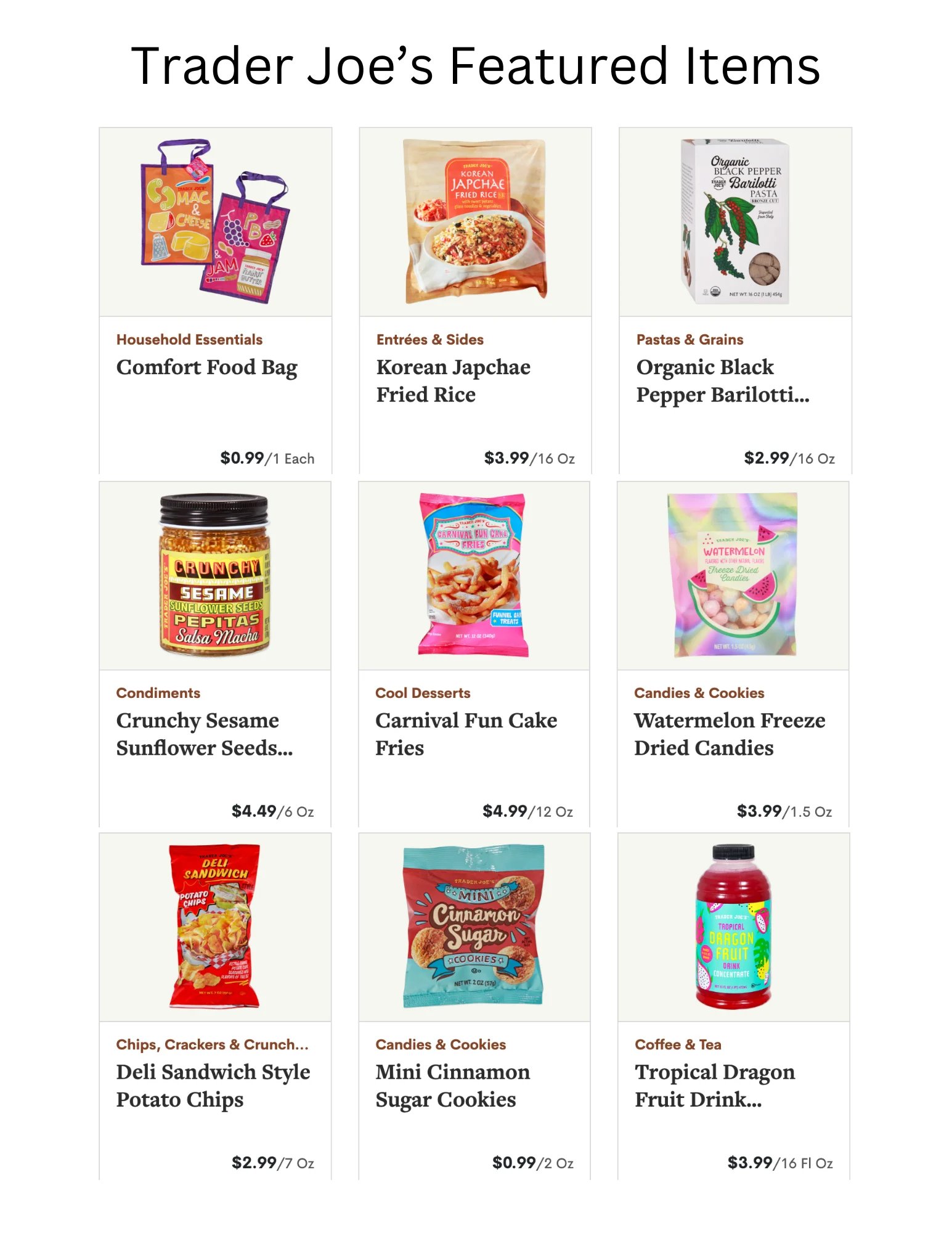 Trader Joes Fearless Flyer Ad August 2025 pg 1
