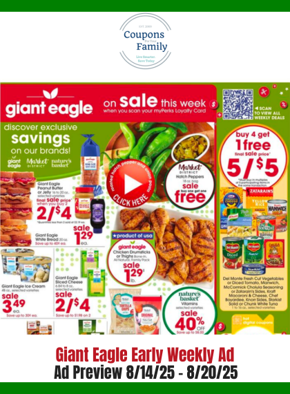 giant eagle weekly ad 8_14_25