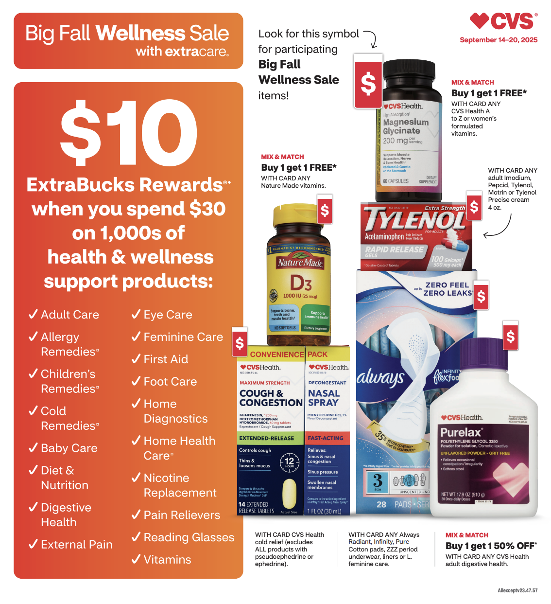 CVS Ad this week 9_14_25 pg 1