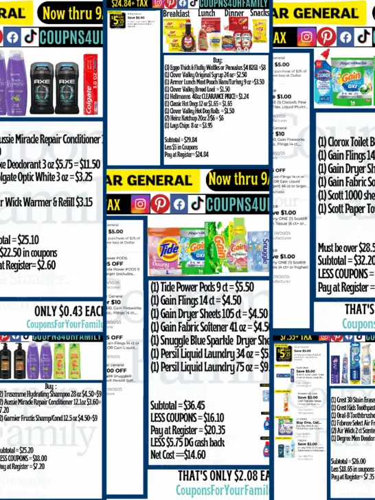 DG Coupon Deals 9_20_25
