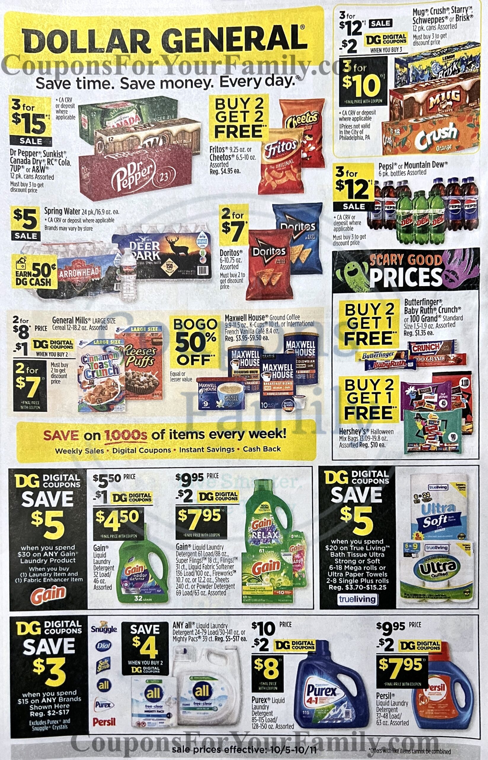 Dollar General Ad 10_5_25 pg 1