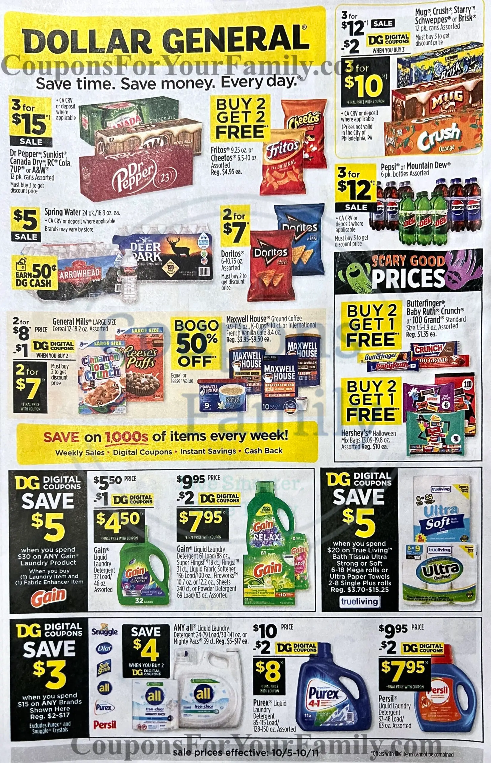 Dollar General Ad 10_5_25 pg 1