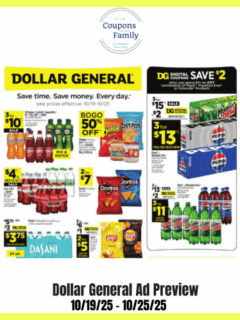 Dollar General Ad Preview 10_19_25