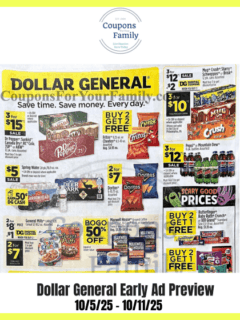 Dollar General Ad Preview 10_5_25