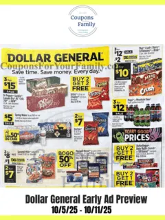 Dollar General Ad Preview 10_5_25