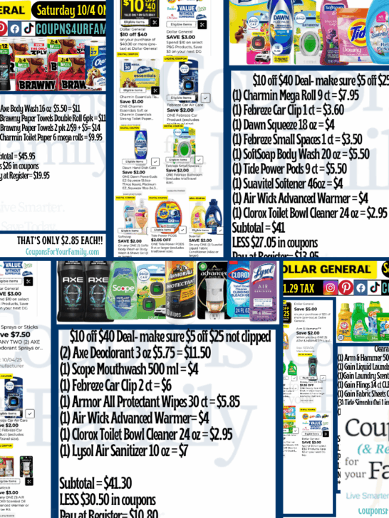 Dollar General Coupon Deals 10_4_25