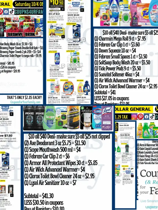 Dollar General Coupon Deals 10_4_25