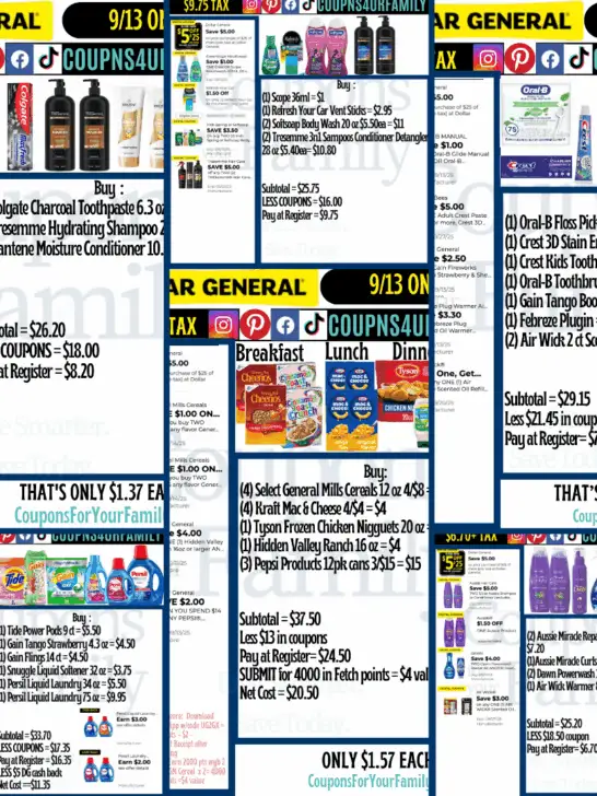 Dollar General Coupon Deals 9_13_25