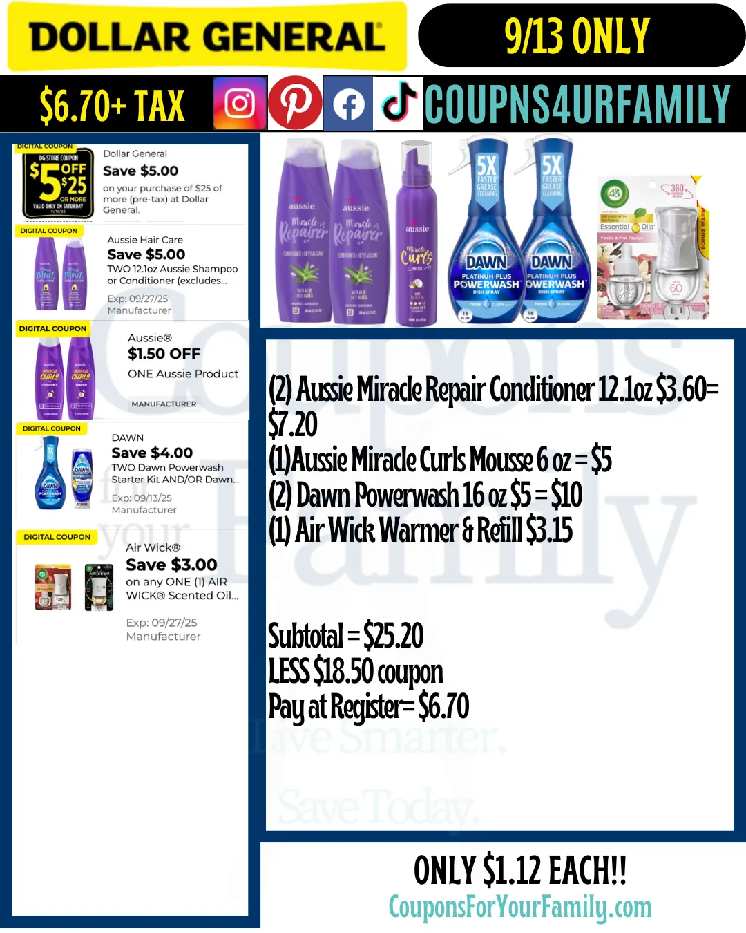 Dollar General Coupon Scenarios 9_13_25 #2