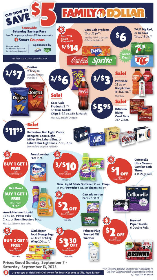 Family Dollar Ad this Week 9_7_25 pg 1