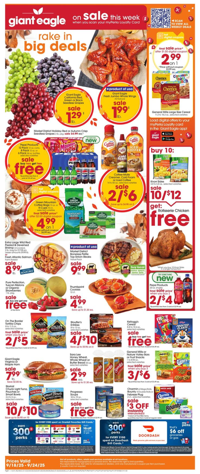 Giant Eagle Ad this week 9_18_25 pg 1