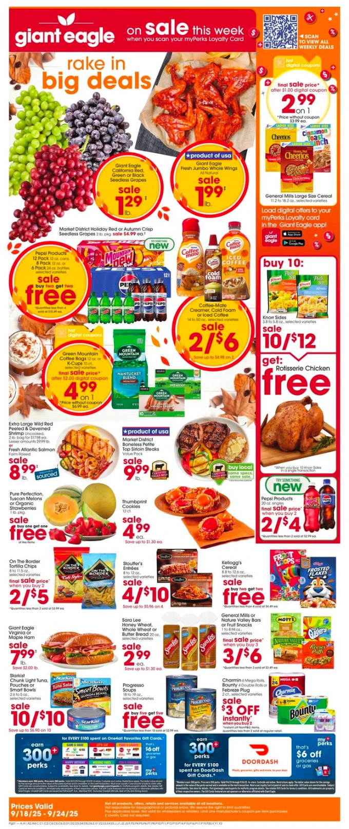 Giant Eagle Ad this week 9_18_25 pg 1