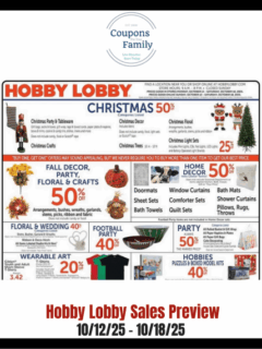 Hobby Lobby Ad This week 10_12_25