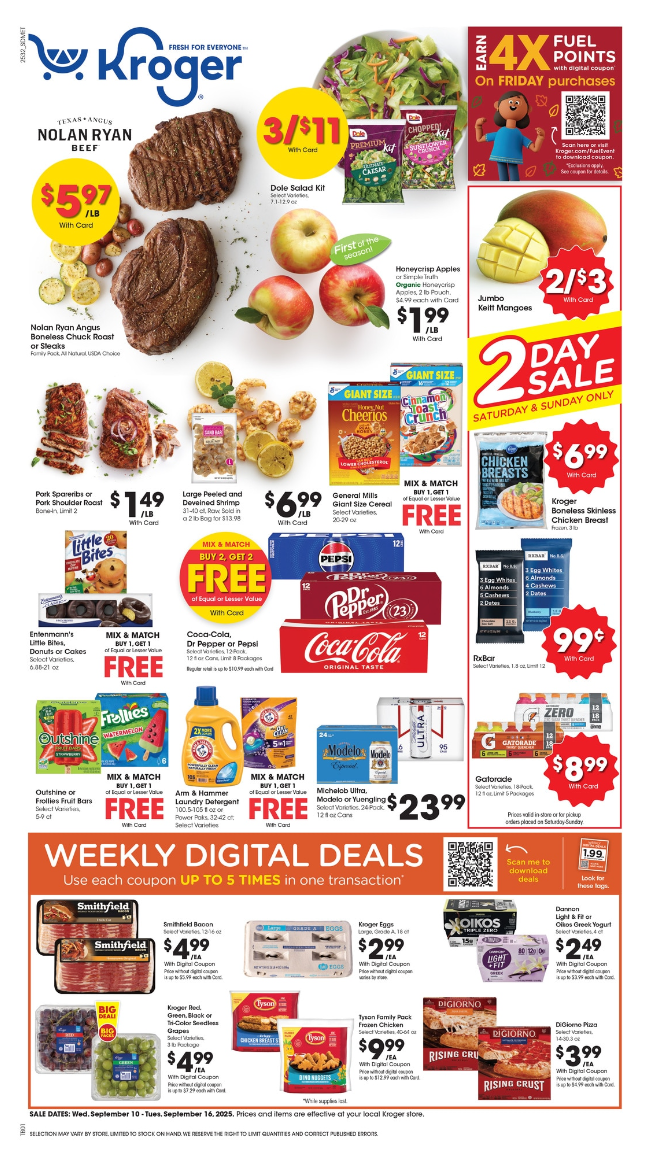 Kroger Ad this week 9_10_25 pg 1