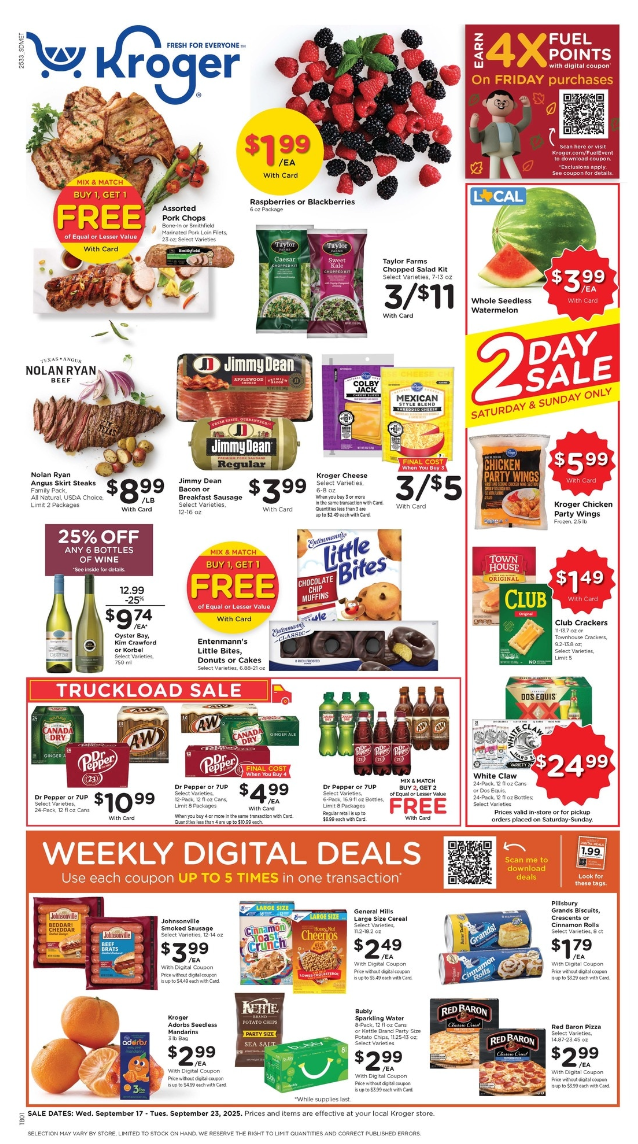 Kroger Ad this week 9_17_25 pg 1