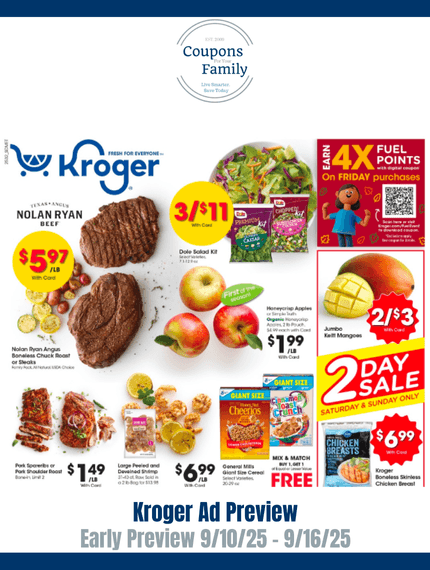 Kroger Weekly Ad Preview 9_10_25