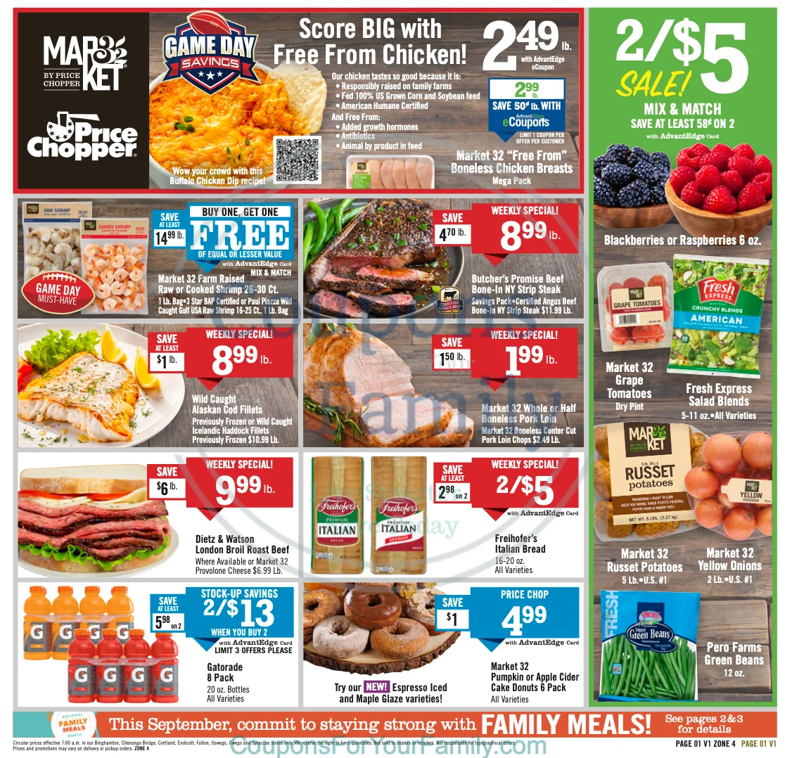 Price Chopper Ad this week 9_14_25 pg 1