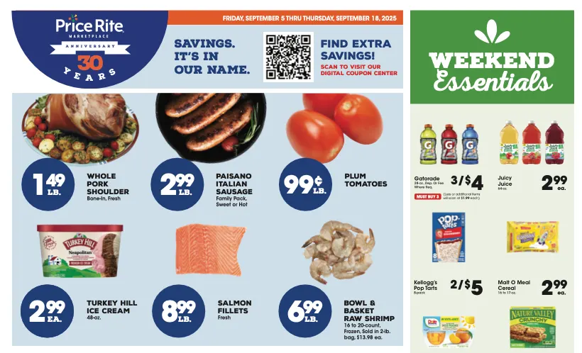 Price Rite Ad this week 9_5_25 pg 1
