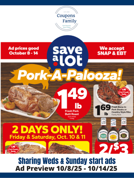 Save A Lot Ad this week 10_8_25