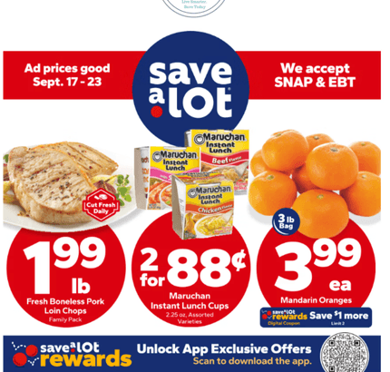 Save A Lot Ad this week 9_17_25