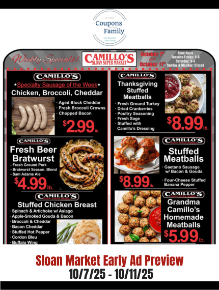 Sloan Market Weekly Ad & Meat Packages 10_7_25