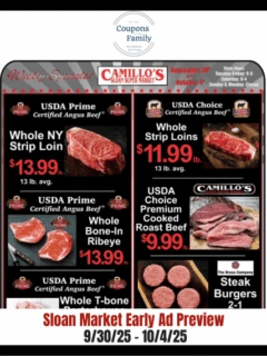 Sloan Market Weekly Ad & Meat Packages 9_30_25