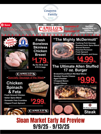 Sloan Market Weekly Ad & Meat Packages 9_9_25