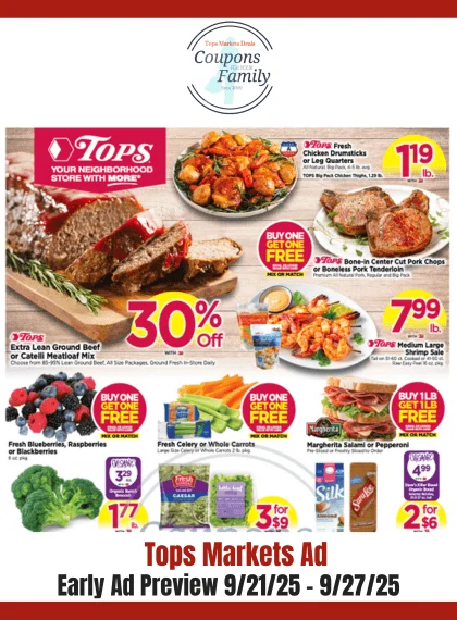 Tops Ad this week 9_21_25