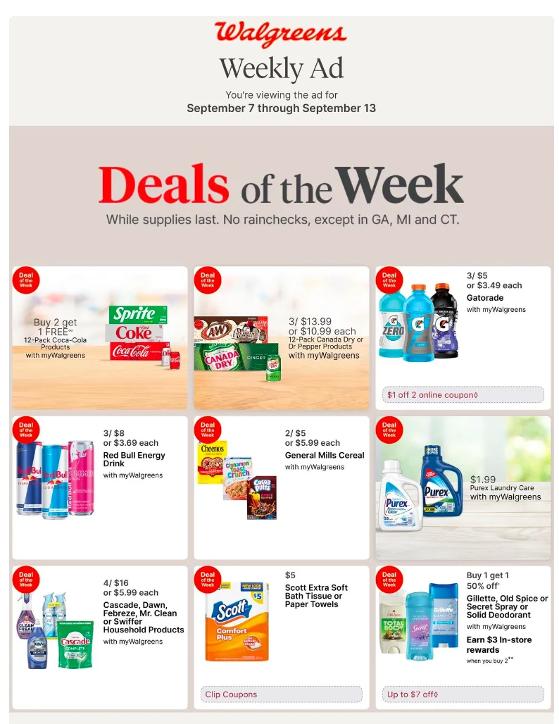 Walgreens Ad this week 9_14_25 pg 1