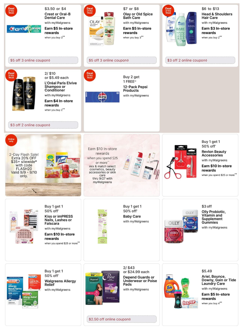 Walgreens Ad this week 9_7_25 pg 2