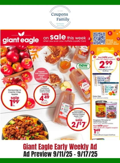 giant eagle weekly ad 9_11_25