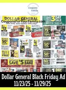 Dollar General Black Friday Ad 11_23_25