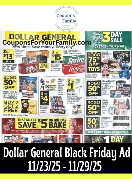 Dollar General Black Friday Ad 11_23_25