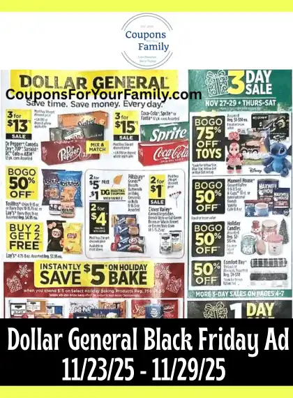 Dollar General Black Friday Ad 11_23_25