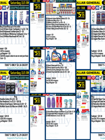 Dollar General Coupon Deals 11_1_25