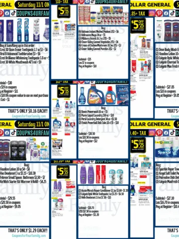 Dollar General Coupon Deals 11_1_25