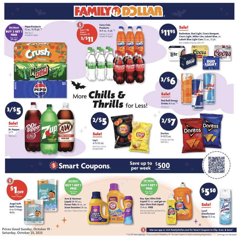 Family Dollar Ad this Week 10_19_25 pg 1