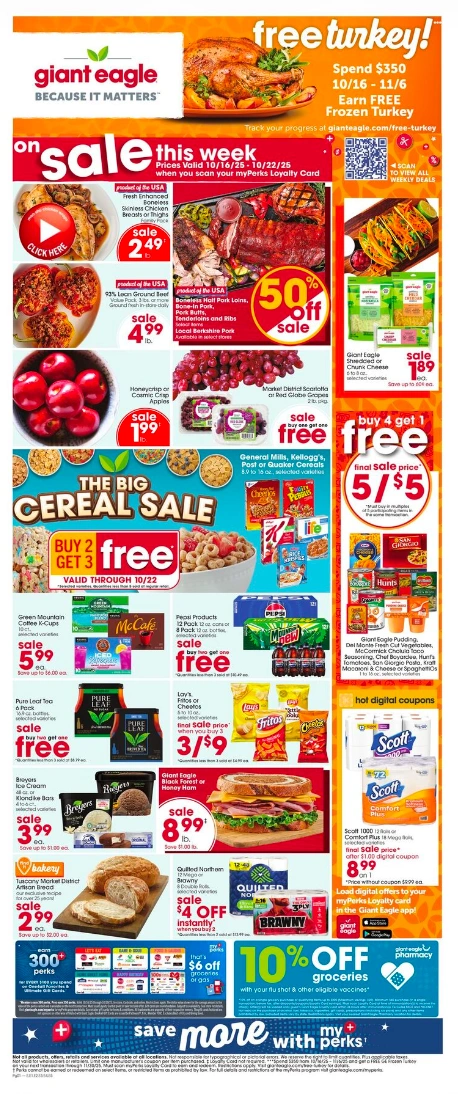 Giant Eagle Ad this week 10_16_25 pg 1