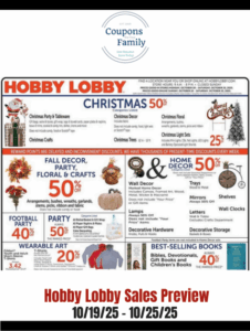 Hobby Lobby Ad This week 10_19_25