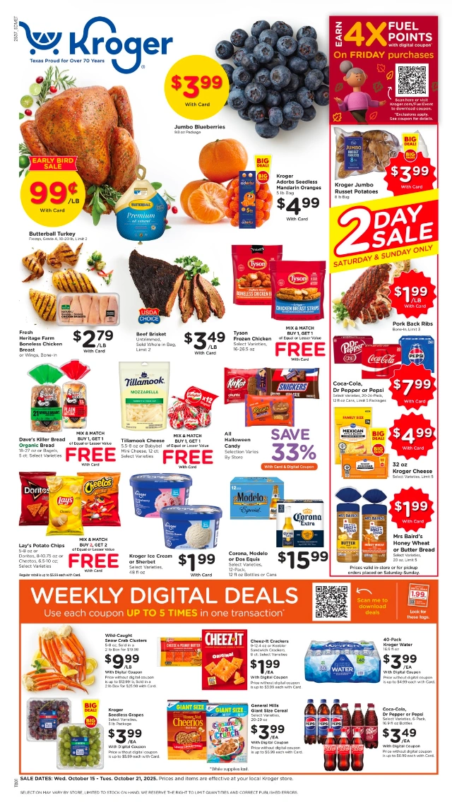 Kroger Ad this week 10_15_25 pg 1