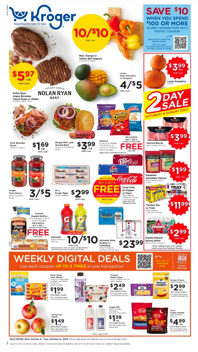 Kroger Ad this week 10_8_25 pg 1