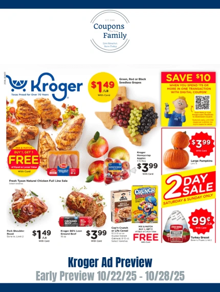 Kroger Weekly Ad Preview 10_22_25